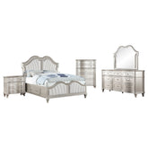 Evangeline 5-piece California King Bedroom Set Silver Oak